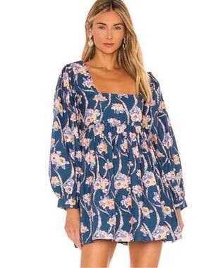 LoveShackFancy Eaton Dress in the Midnight Blush colorway Size 8